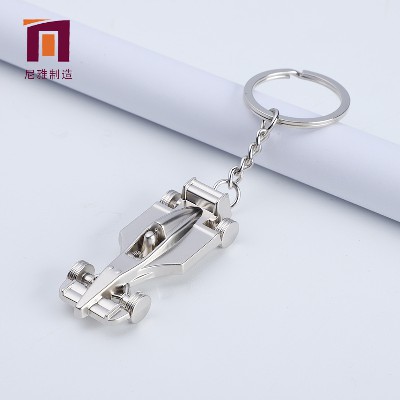 F1 Racing Metal Keychain Metal Creative Racing Keychain Hanger Car Exhibition Advertising Promotion Gifts