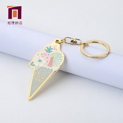 Manufacturer's Baked Paint Keychain Enamel Key Pendant Small Gift Creative Logo Professional Personalized Manufacturing