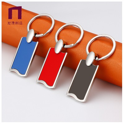 New Metal Keychain Automotive Accessories Creative Small Gift Wholesale Keychain Can Add Logo