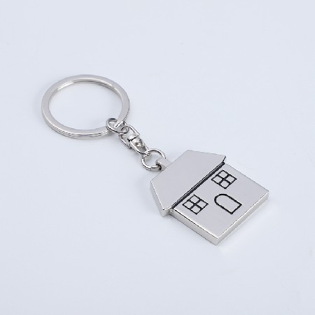 金属钥匙扣刻字 房子钥匙扣地产礼品 宣传小礼品个性加工钥匙环