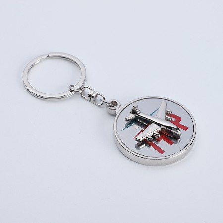 Rotating Aircraft Compass Keychain Creative Personalized Compass Keychain Automotive Accessories Pendant Keychain