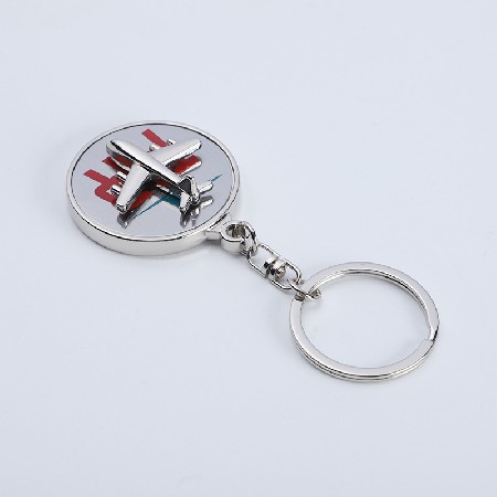Rotating Aircraft Compass Keychain Creative Personalized Compass Keychain Automotive Accessories Pendant Keychain