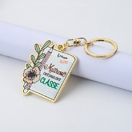 厂家烤漆钥匙扣 珐琅钥匙挂件小礼品 创意LOGO专业个性制造
