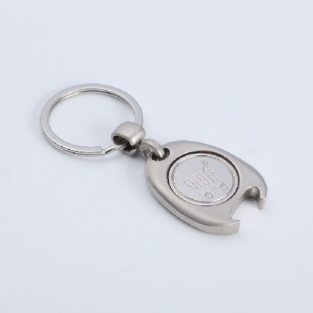 Creative Shopping Cart Key Token Keychain Pendant Hand Pulled Car Accessories Shopping Cart Accessories Shopping Cart Bottle Opener