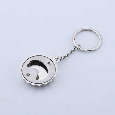 金属瓶盖形状开瓶器 啤酒盖起瓶器 锌合金开瓶器钥匙扣可贴纸滴胶