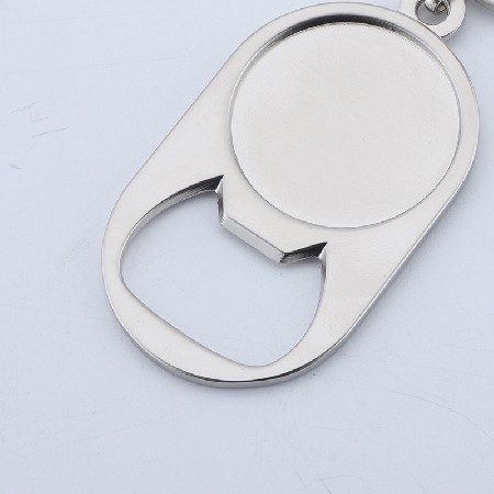 锌合金啤酒开瓶器起瓶器钥匙扣 镭雕二维码金属广告促销小礼品