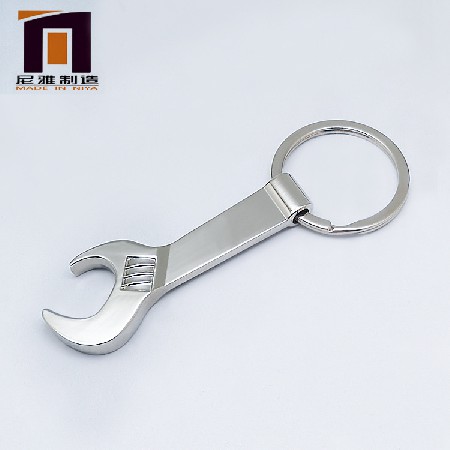 创意扳手啤酒开瓶金属钥匙扣  广告小礼品 开瓶器可激光LOGO