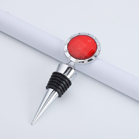 New Creative Wedding Supplies Valentine's Gift Crystal Wine Stopper Ring Red Wine Bottle Stopper Wedding Gift Can Be Ordered