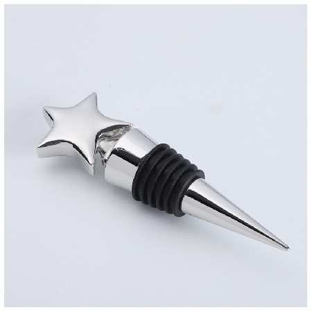 Zinc alloy pentagram shaped red wine stopper creative metal red wine stopper red wine stopper with small gift manufacturers wholesale