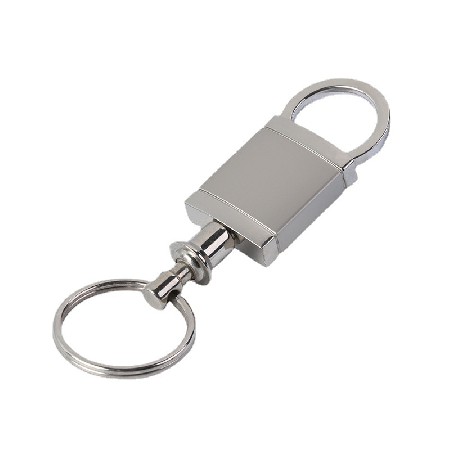 Silver Metal Keychain Automotive Accessories Creative Advertising Gift Logo Metal Keychain