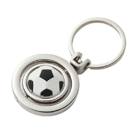 足球旋转金属钥匙扣 足球饰品 足球钥匙圈 足球钥匙扣 足球礼品
