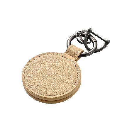 Wholesale of circular PU leather magnetic hat clips by manufacturers, portable and caring leather hanging clip, sun storage hat clip